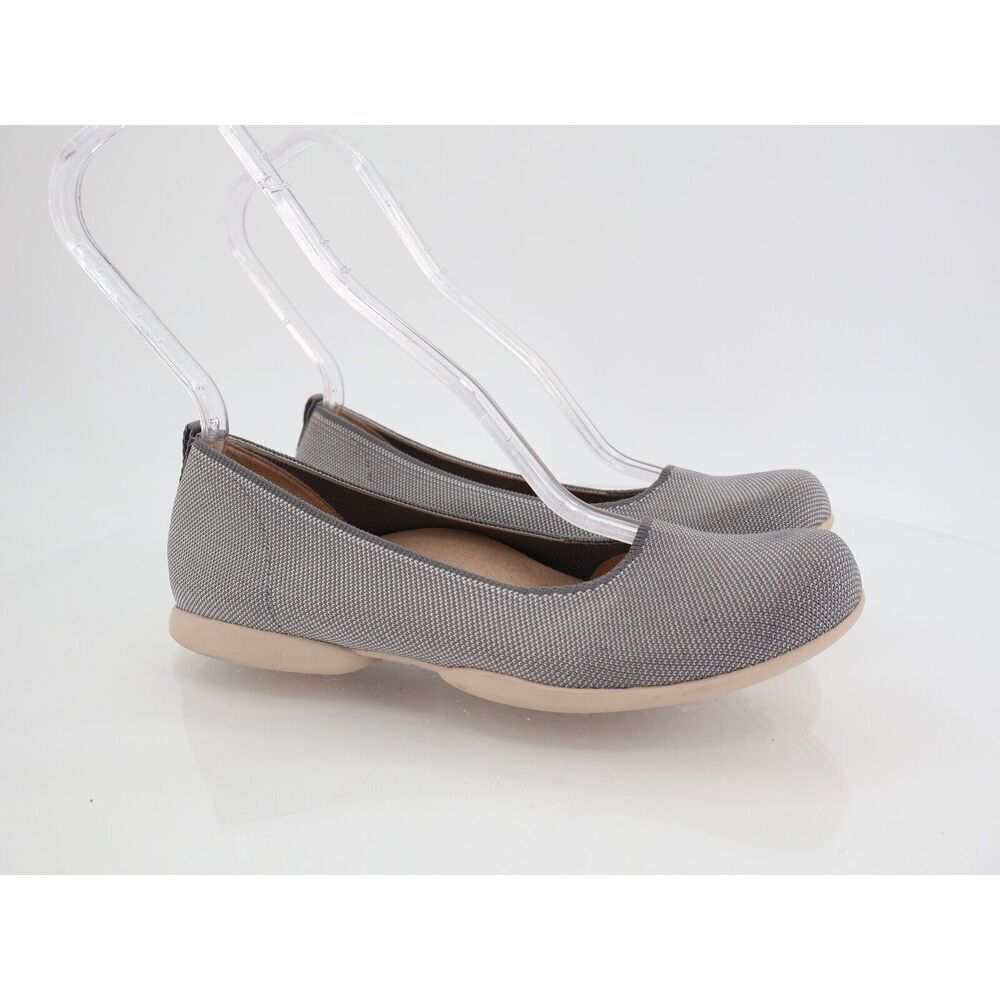 Abeo Tilly Women's Flats Loafers Size 7.5 Neutral Knit Blue White Slip On Comfy